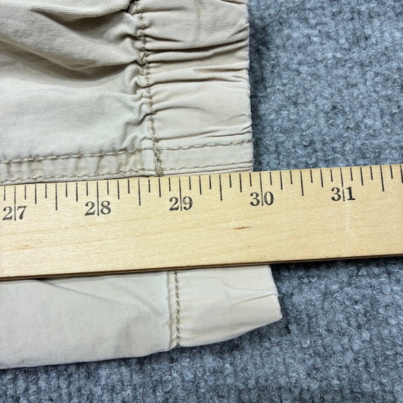 GARAGE Women's Cargo Jogger Pants Petite Small Beige Elastic Waist Drawstring - Picture 11 of 12